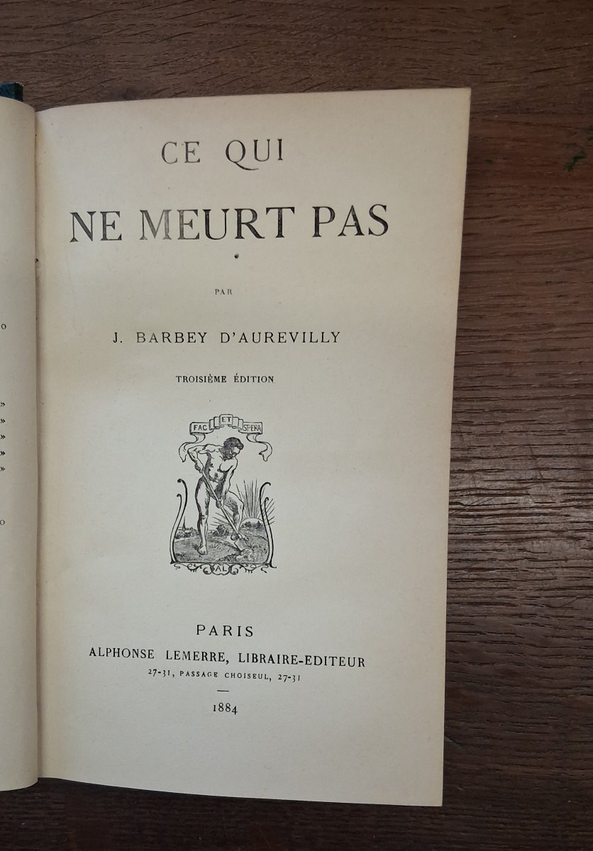 Ensemble de 7 livres par Jules Barbey d'Aurevilly / 1879- 1882-photo-3