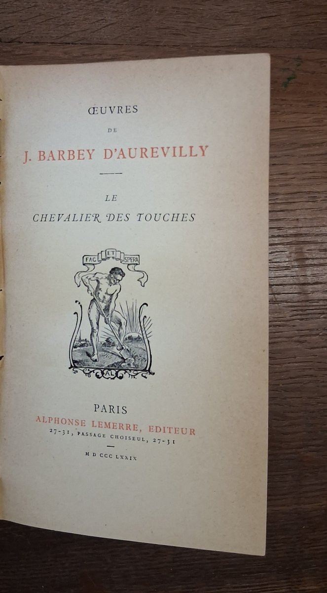Ensemble de 7 livres par Jules Barbey d'Aurevilly / 1879- 1882-photo-4