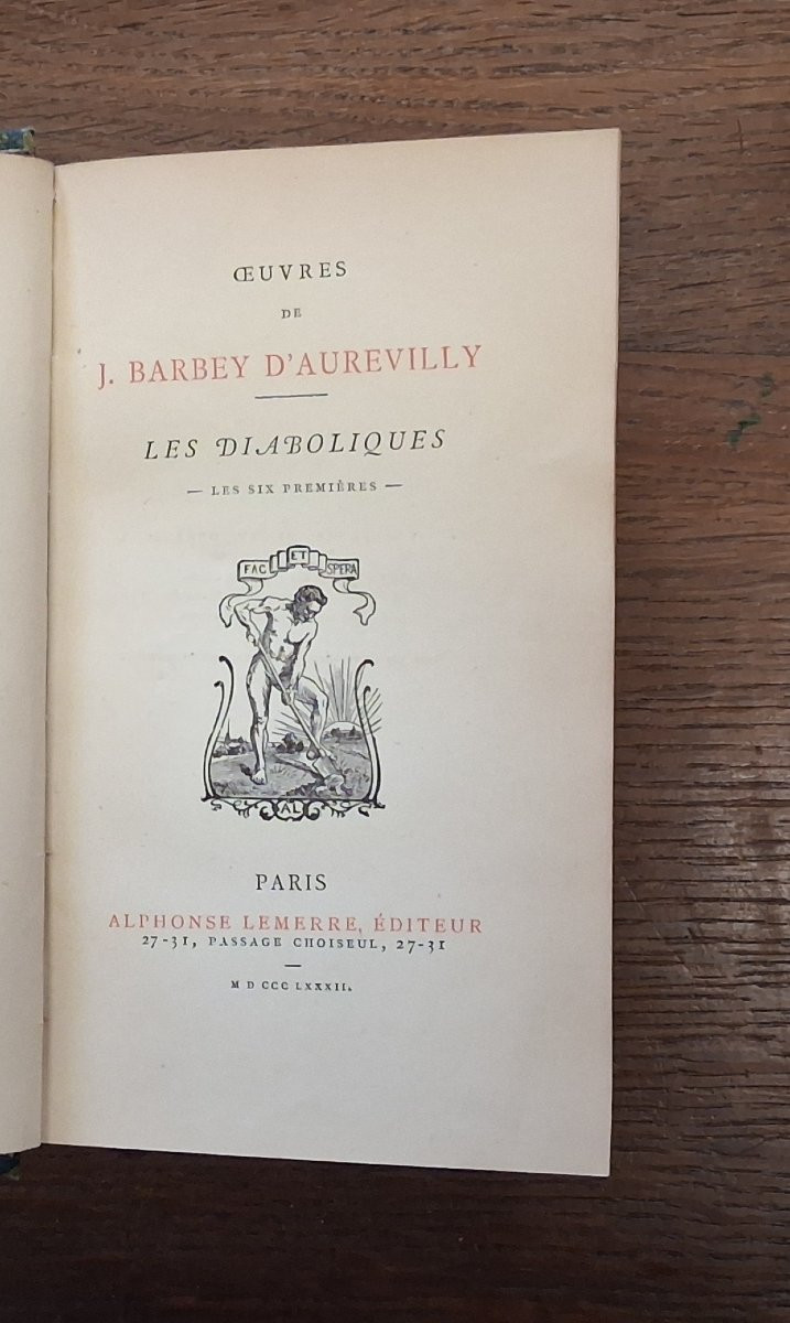 Ensemble de 7 livres par Jules Barbey d'Aurevilly / 1879- 1882-photo-2