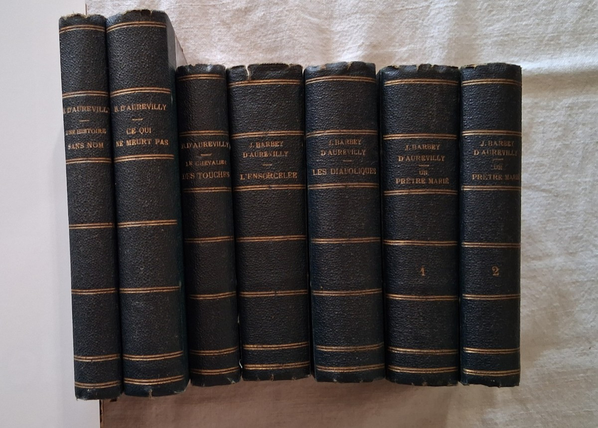 Ensemble de 7 livres par Jules Barbey d'Aurevilly / 1879- 1882