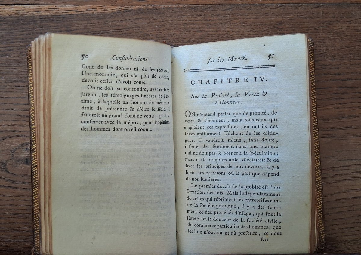 Considérations sur les moeurs de ce siècle par Duclos /  1784-photo-4