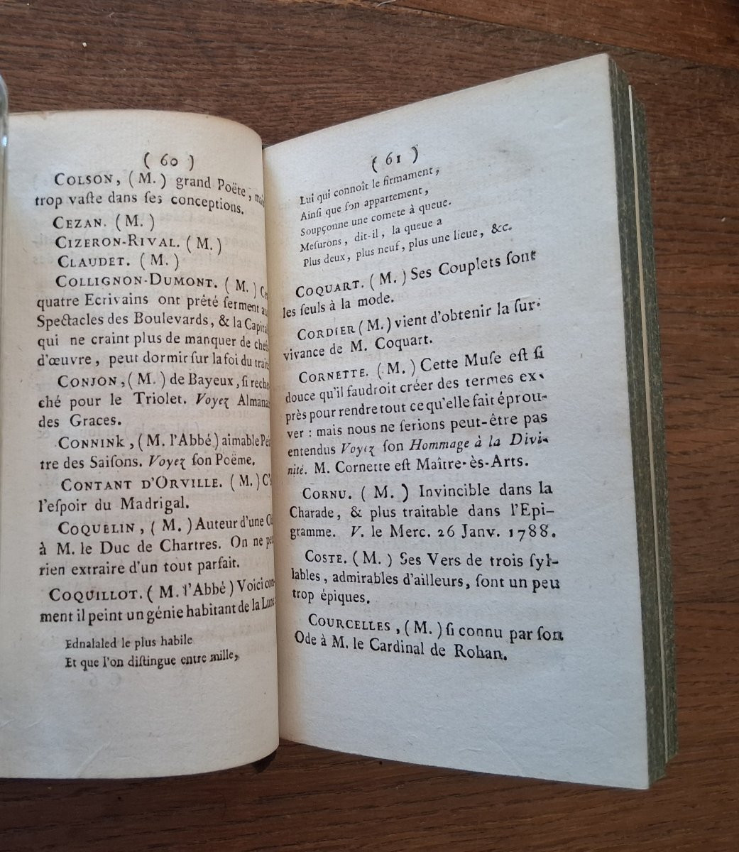Le Petit Almanach De Nos Grands -hommes / 1788-photo-3