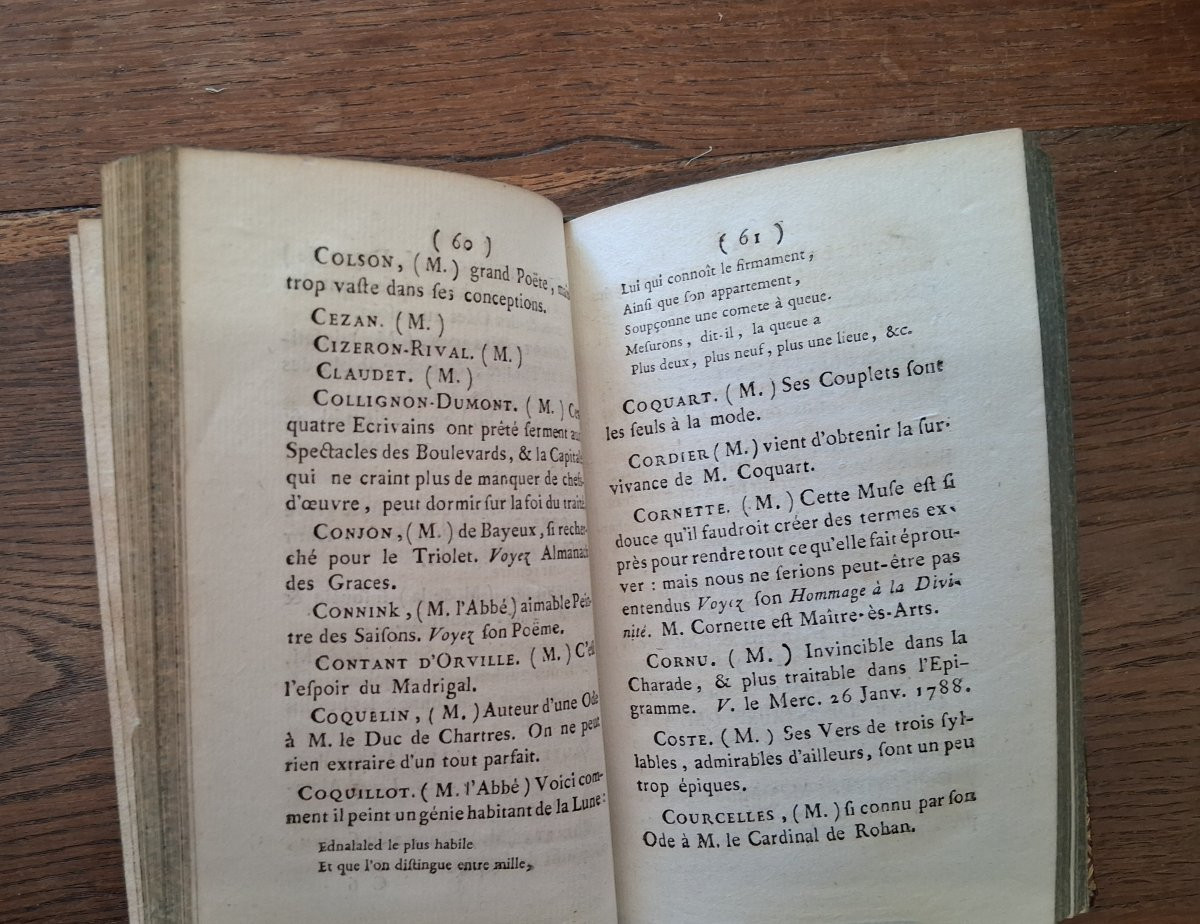 Le Petit Almanach De Nos Grands -hommes / 1788-photo-4