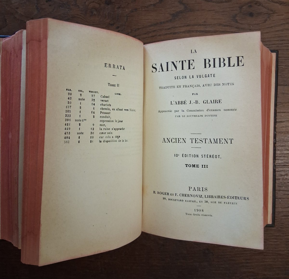 The Holy Bible According To The Vulgate By Father J.b. Glaire / 1908-photo-4