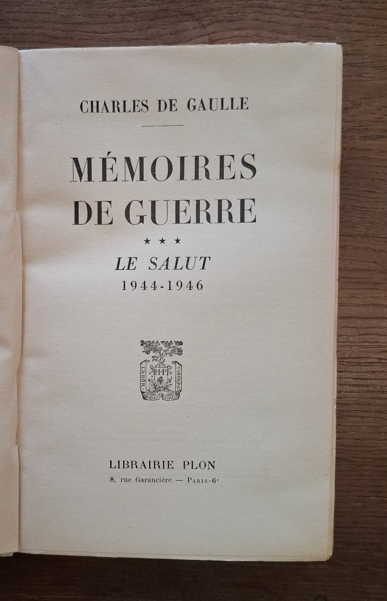Mémoires de Guerre / Charles de Gaulle  -photo-3