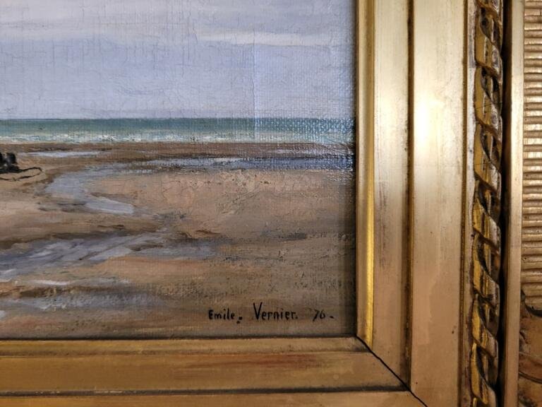 Vernier Emile /  retour de pêche à Berck  /  XIXème-photo-4