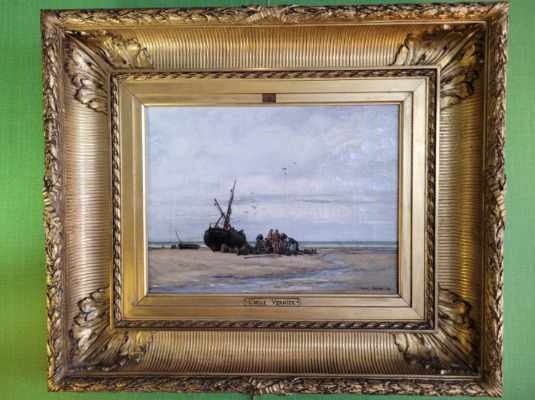 Vernier Emile /  retour de pêche à Berck  /  XIXème
