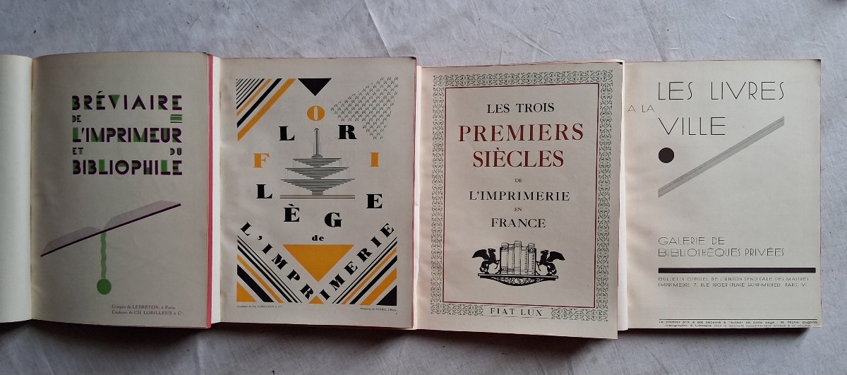 Ensemble de 11 livres sur l'imprimerie  / vers 1920-photo-2