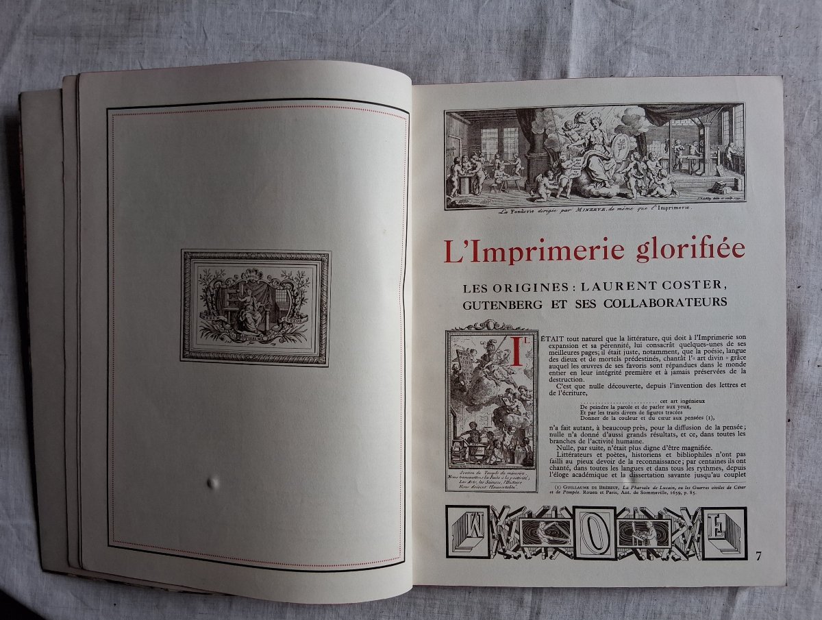 Ensemble de 11 livres sur l'imprimerie  / vers 1920-photo-1