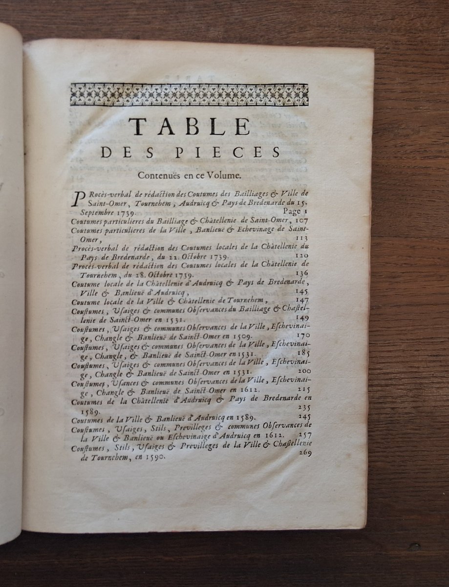 Coutumes locales des bailliages de Saint Omer /  1744-photo-2