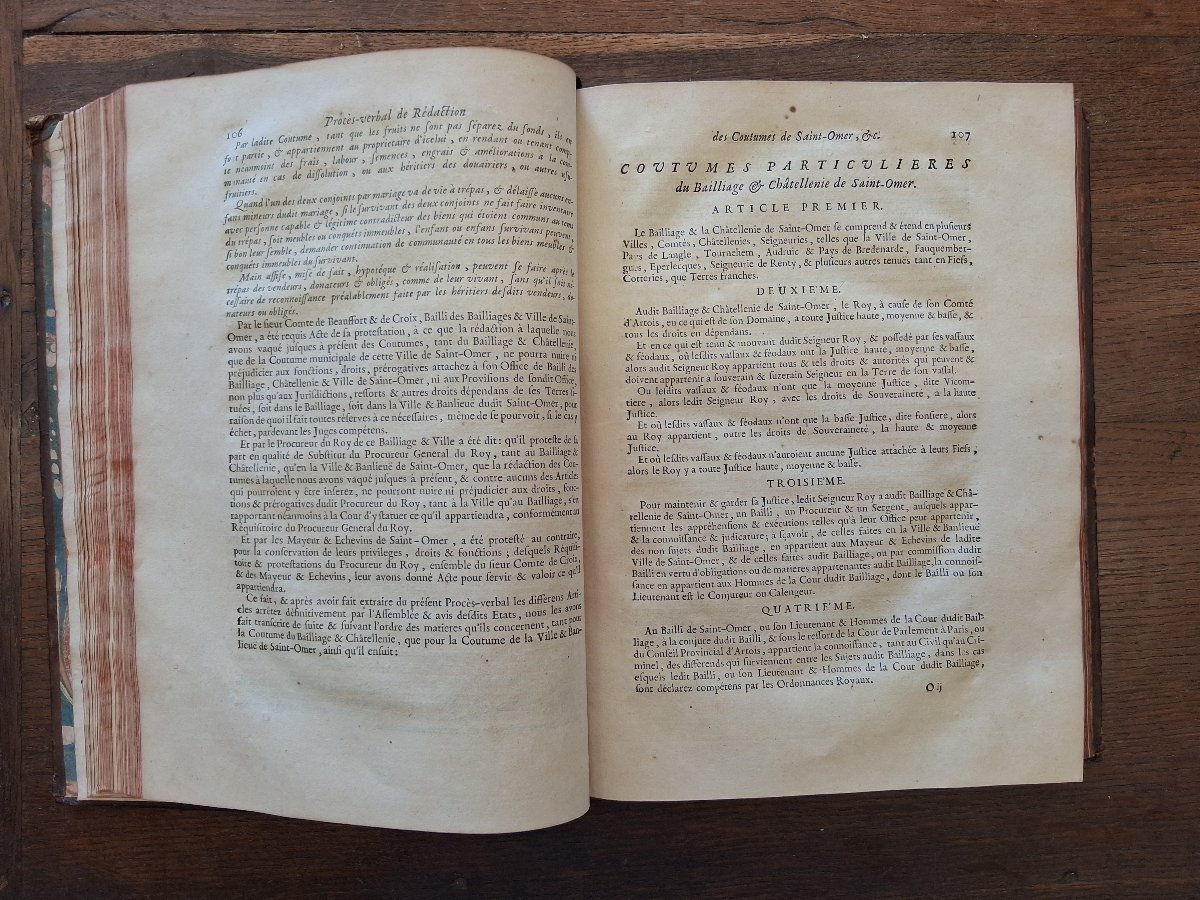 Coutumes locales des bailliages de Saint Omer /  1744-photo-4