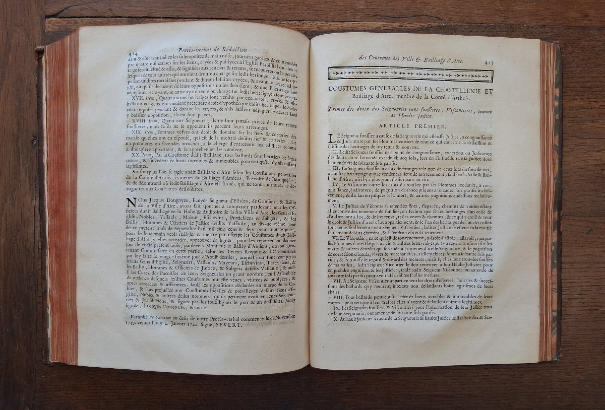 Coutumes locales des bailliages de Saint Omer /  1744-photo-3