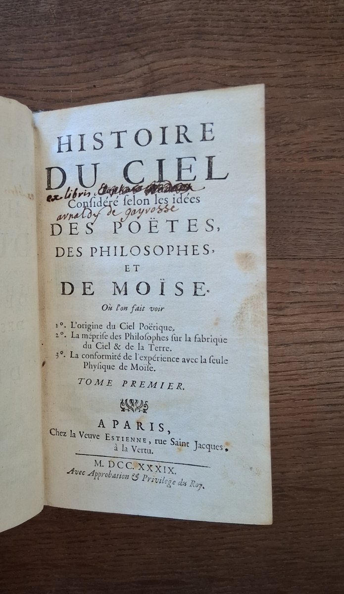 History Of The Heavens By Abbé Pluche / 1739-photo-3