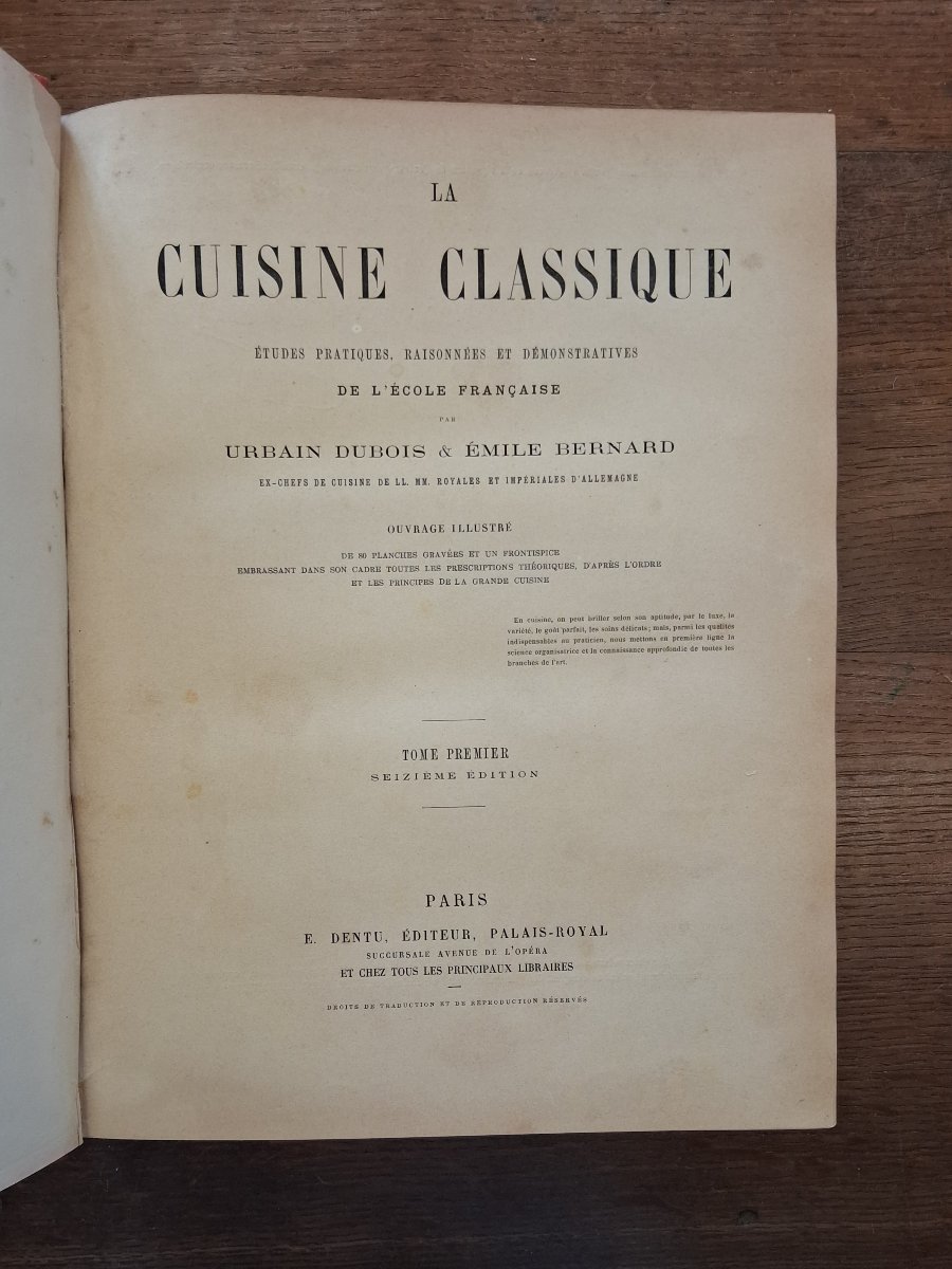 La cuisine française / Dubois et Bernard  - 1890-photo-2
