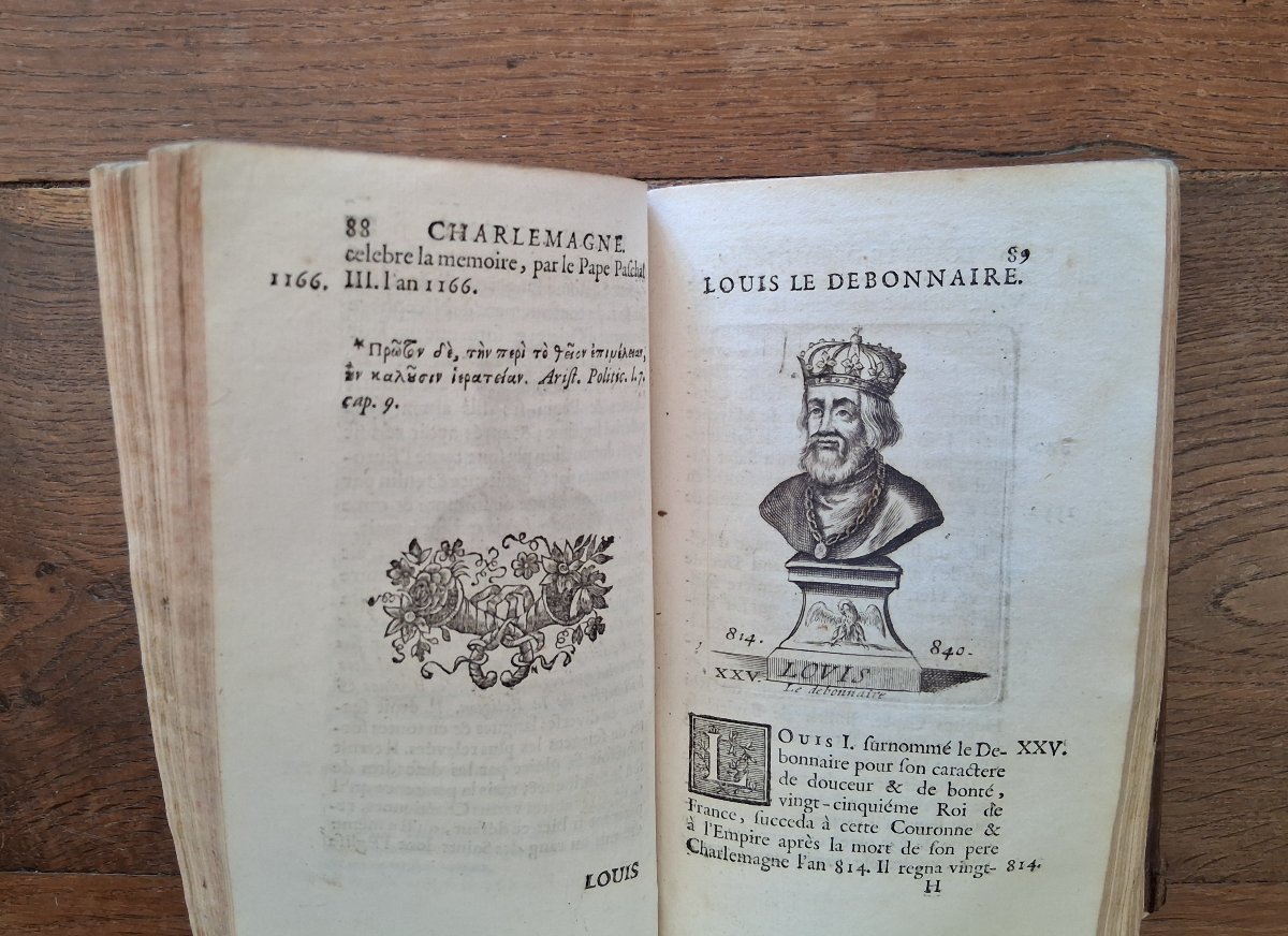 A Methodical Summary Of The History Of France By M. De Brianville / 1726 -photo-3