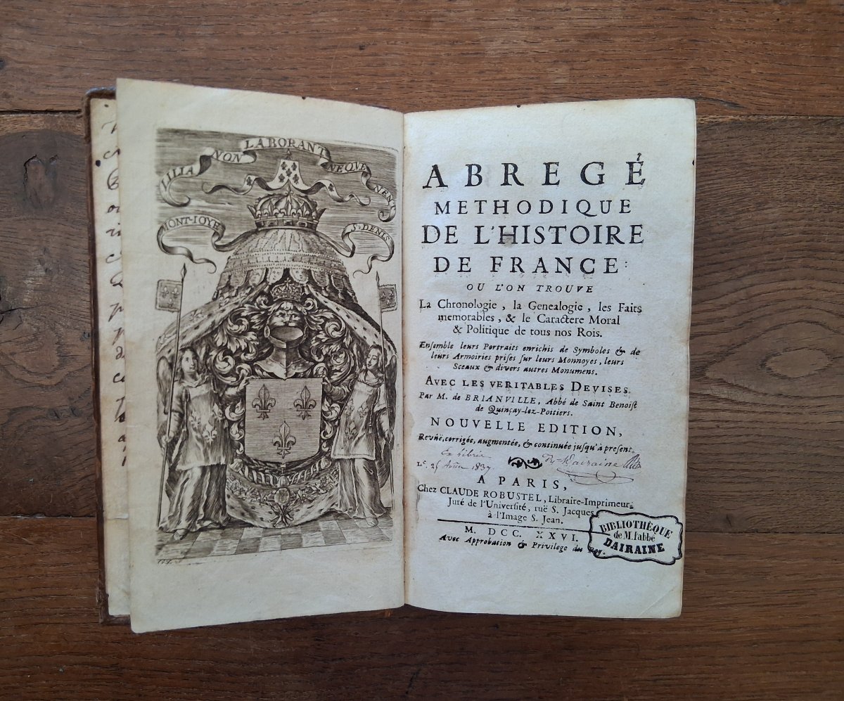 A Methodical Summary Of The History Of France By M. De Brianville / 1726 