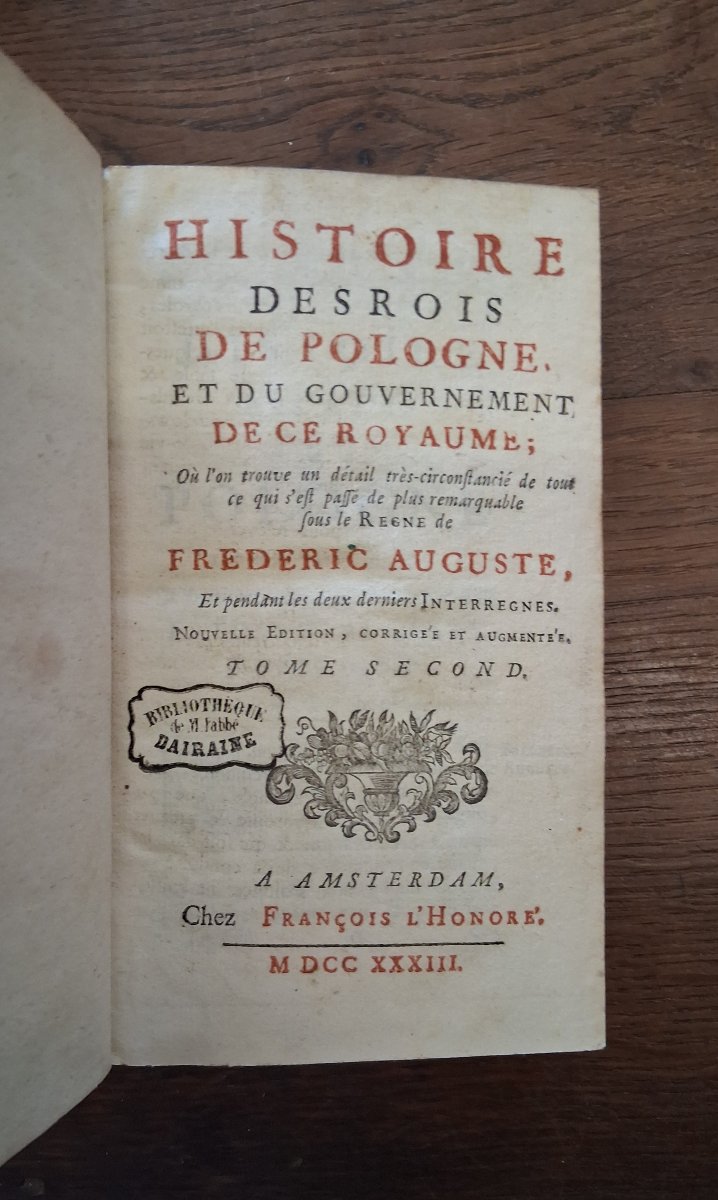 Histoire des Rois de Pologne et du Gouvernement de ce Royaume /  1733-photo-2
