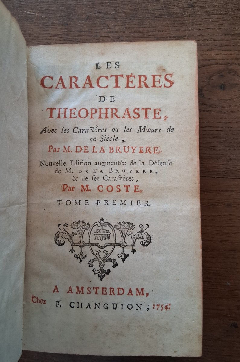 Les caractères de Théophraste par de la Bruyère  /  1754-photo-2