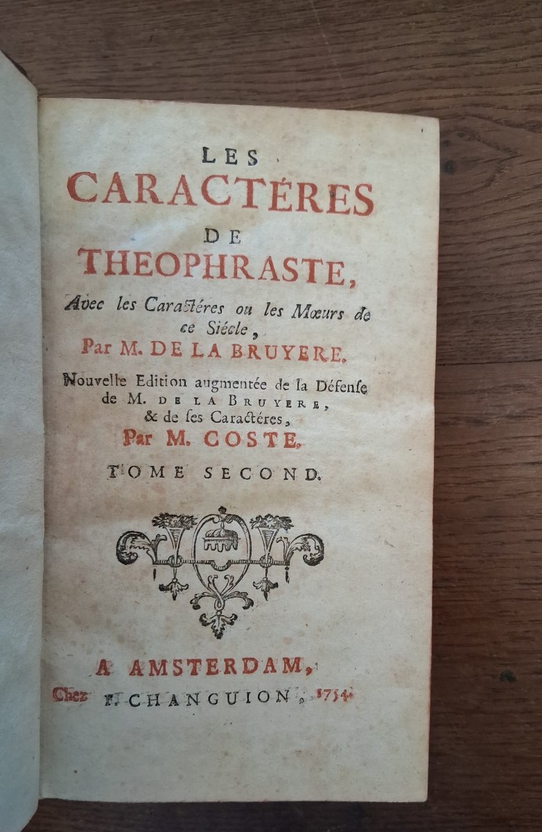 Les caractères de Théophraste par de la Bruyère  /  1754-photo-3