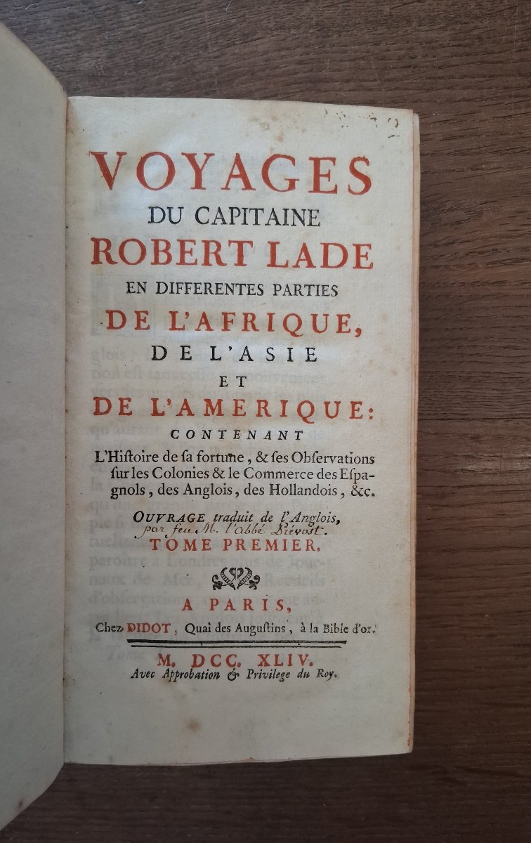 Voyages du Capitaine  Robert Lade  / 1744-photo-2