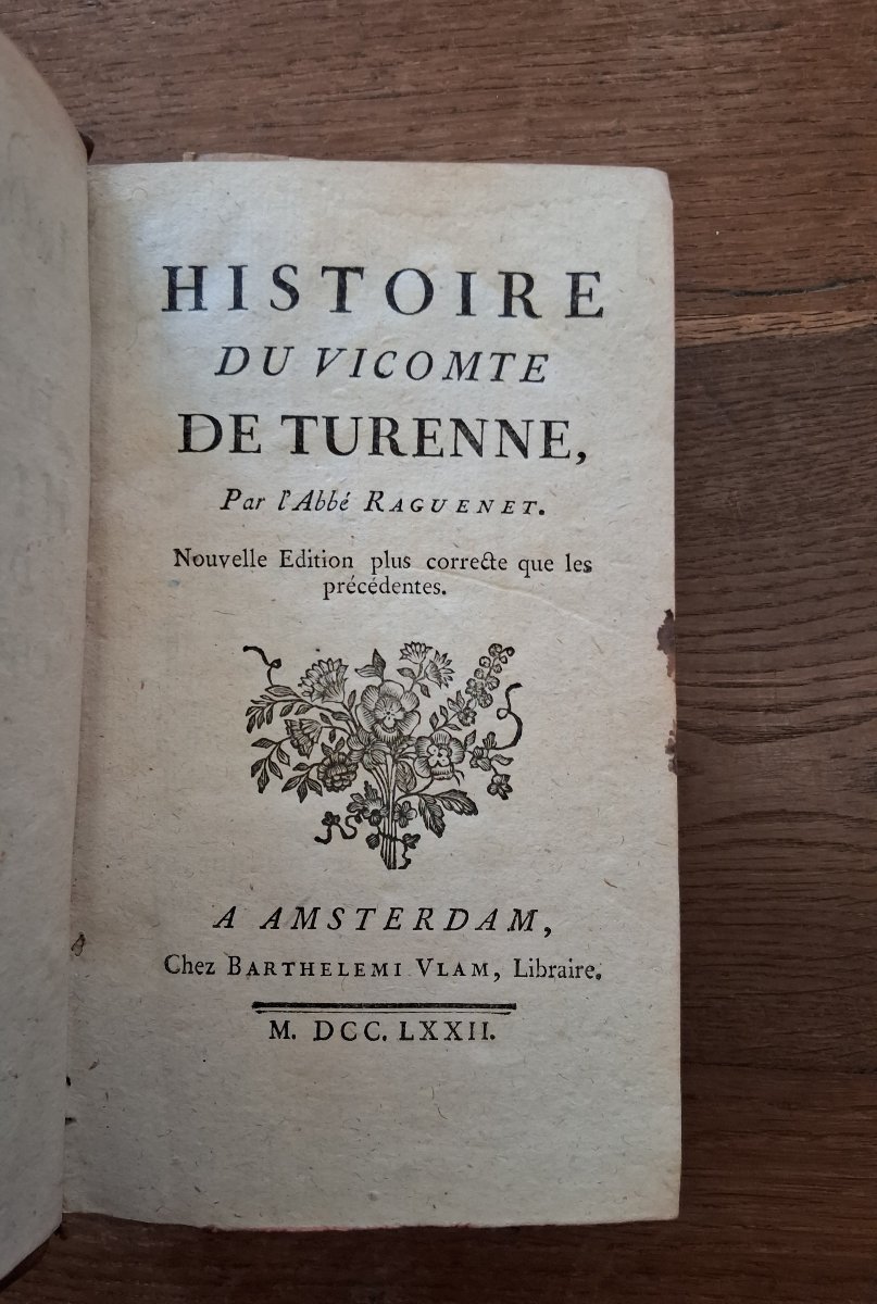 Histoire du Vicomte de Turenne  par Raguenet  /  1772