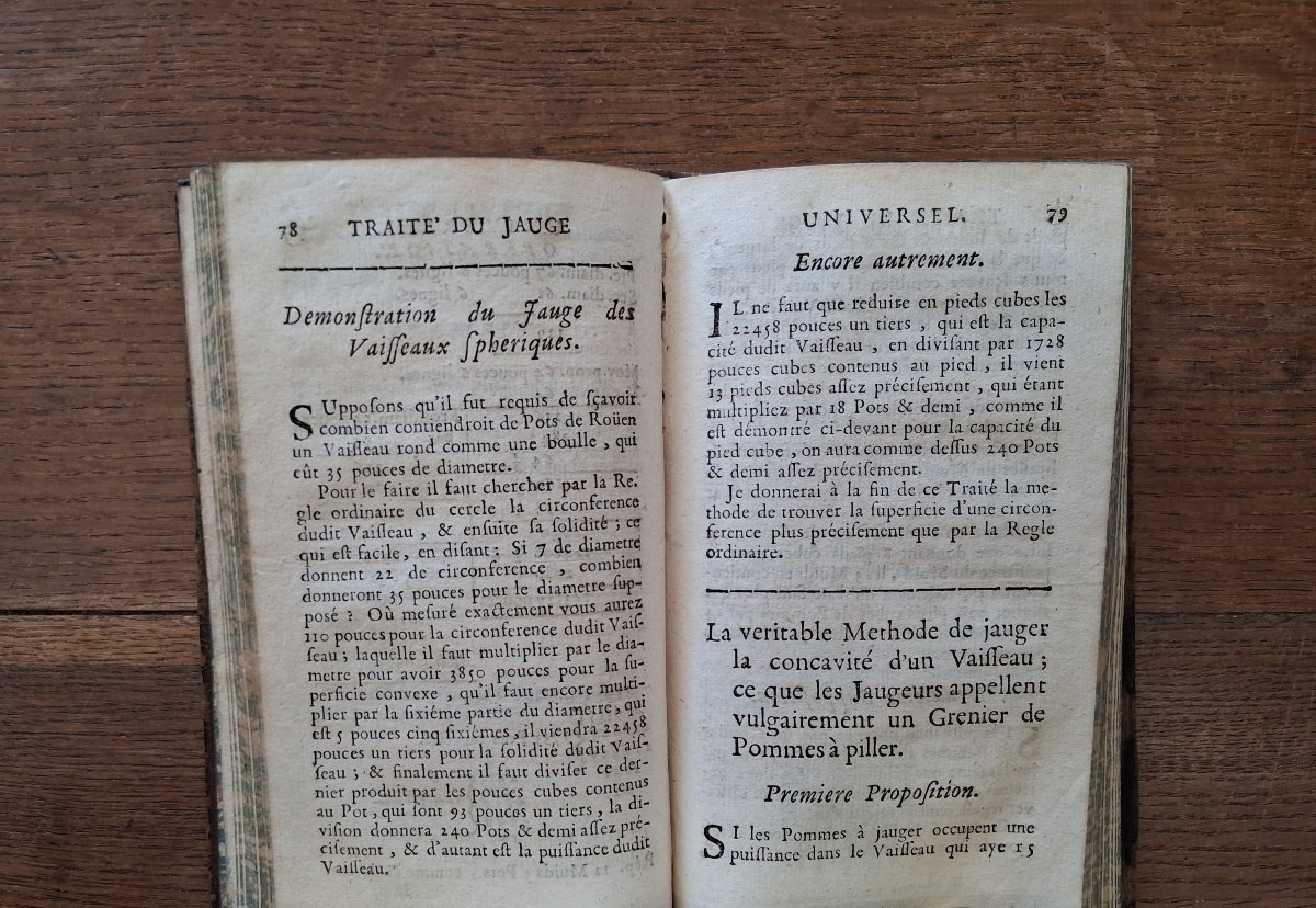 Traité du Jauge universel par Antoine Moitoiret de Blainville / 1698-photo-1