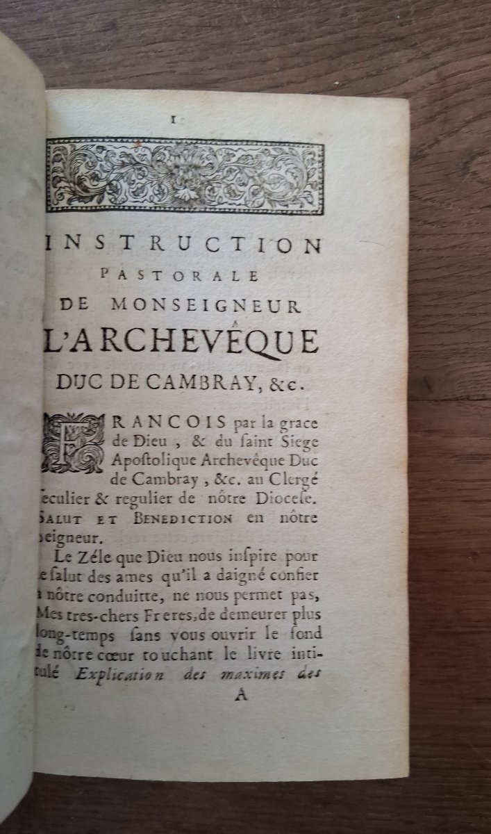 Pastoral Instruction By Sir François De Salignac De La Mothe Fenelon  /  1698-photo-2