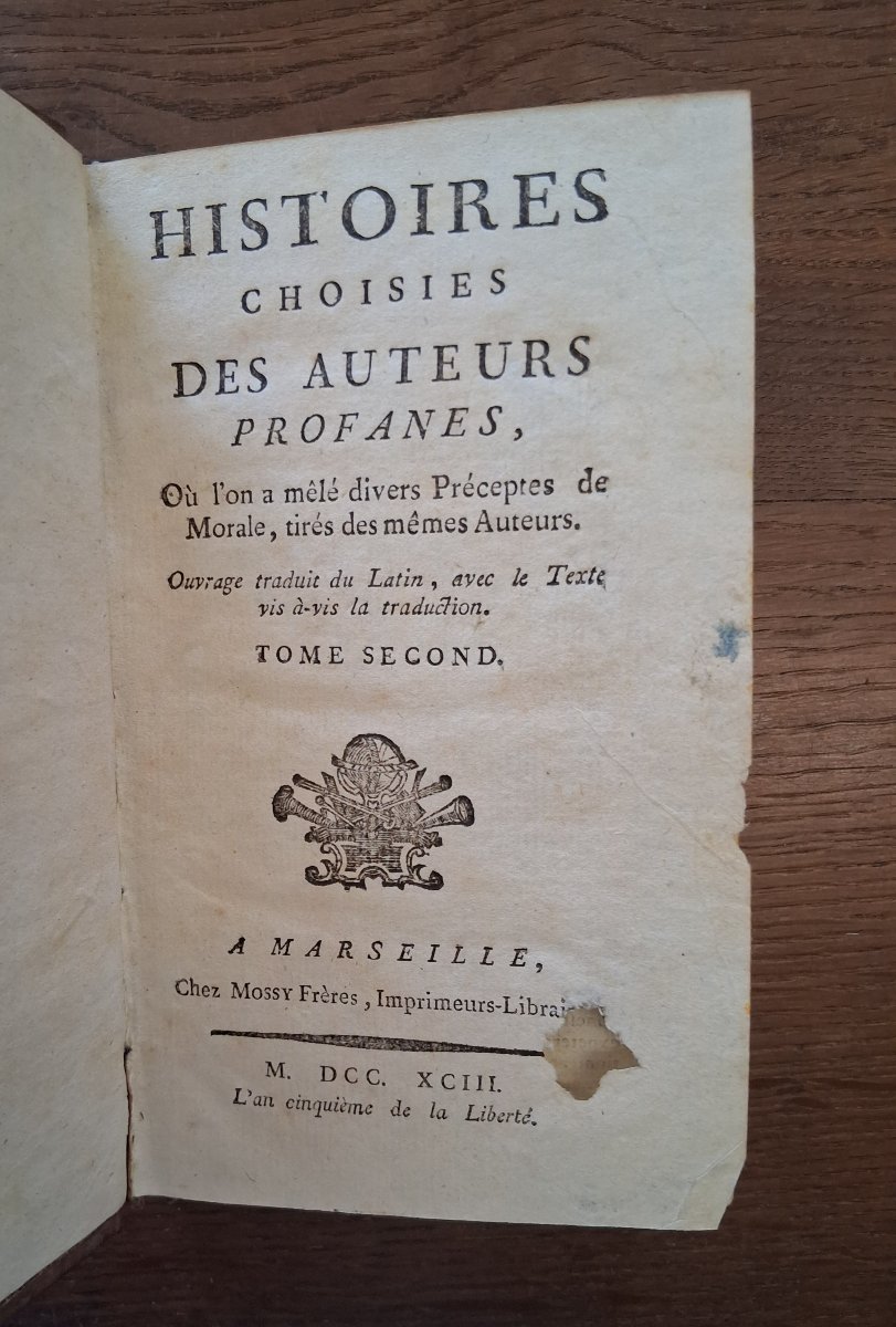 Histoires choisies des auteurs profanes  / 1793-photo-2