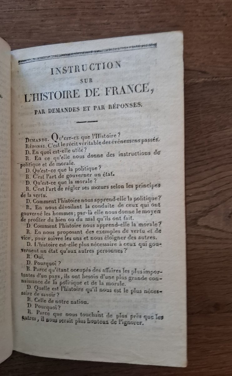 Instruction sur l'histoire de France et sur l'histoire romaine par Le Ragois  / 1824-photo-2