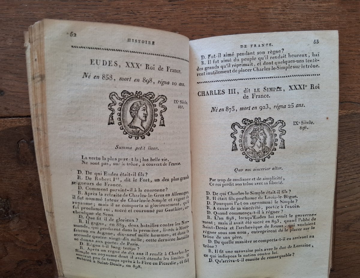 Instruction sur l'histoire de France et sur l'histoire romaine par Le Ragois  / 1824-photo-3