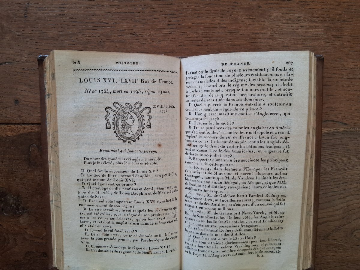 Instruction sur l'histoire de France et sur l'histoire romaine par Le Ragois  / 1824-photo-1