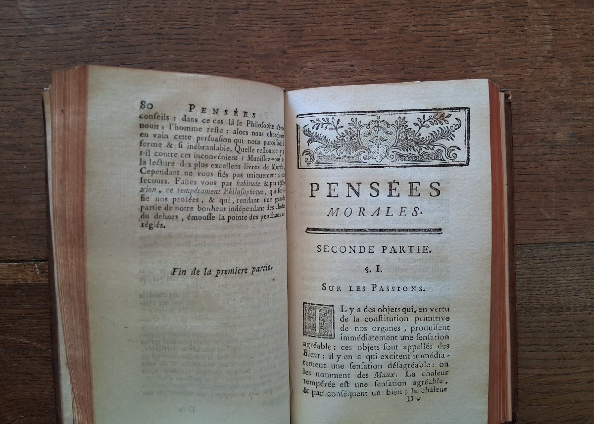 Pensées Philosophiques ,Morales, Critiques, Littéraires et Politiques de M.Hume / 1765-photo-4