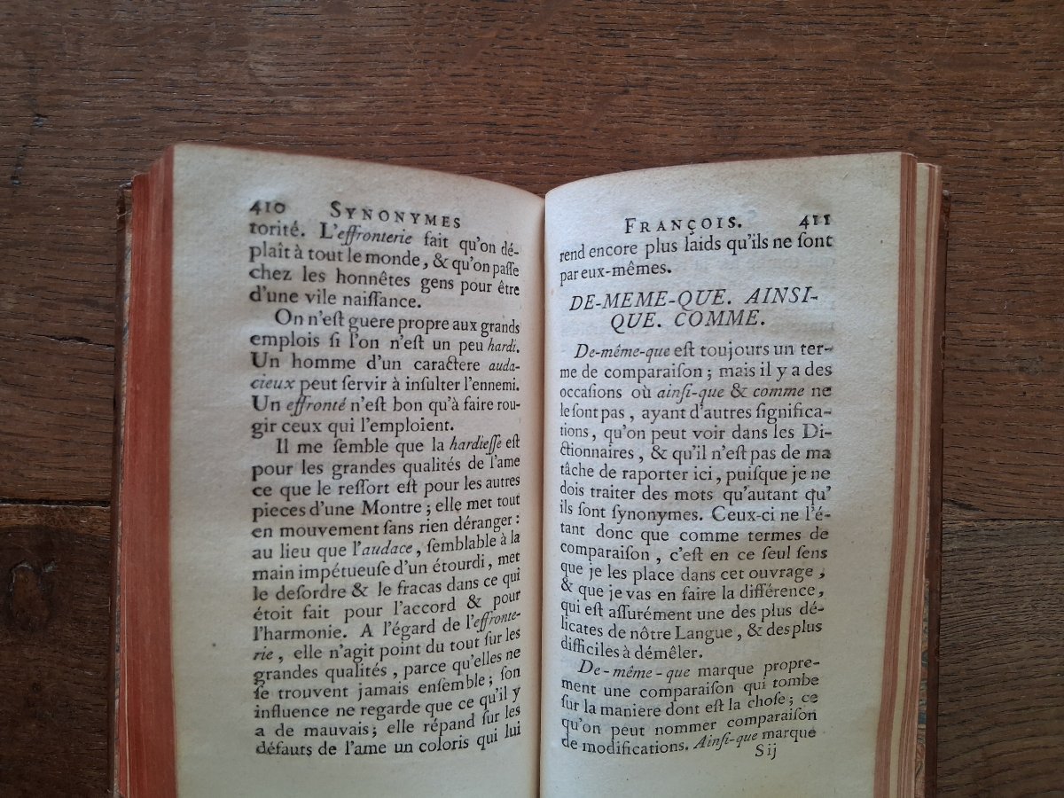 Synonymes Français par l'Abbé Girard  / 1741-photo-2