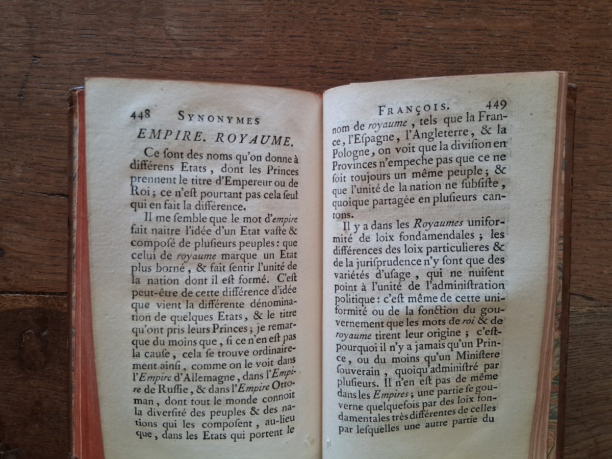 Synonymes Français par l'Abbé Girard  / 1741-photo-3