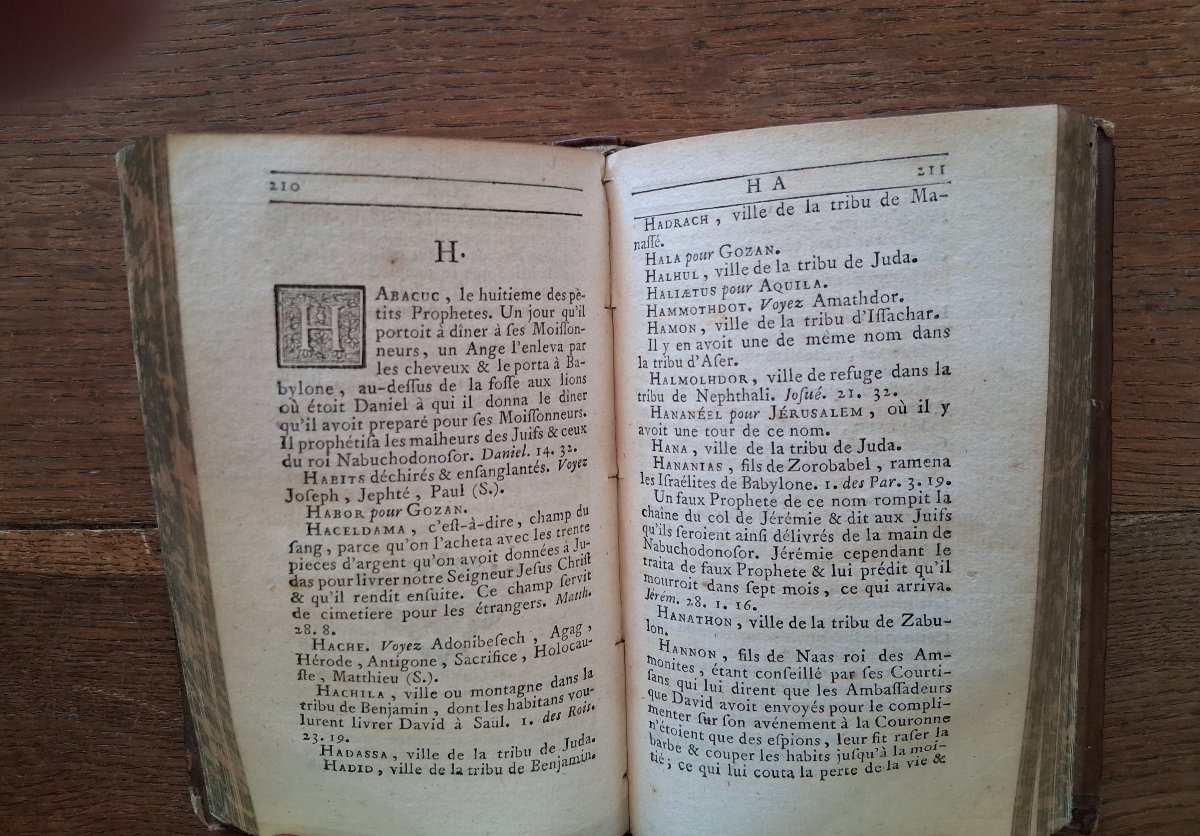 Dictionnaire Abrègé de  la Bible  /1755-photo-4