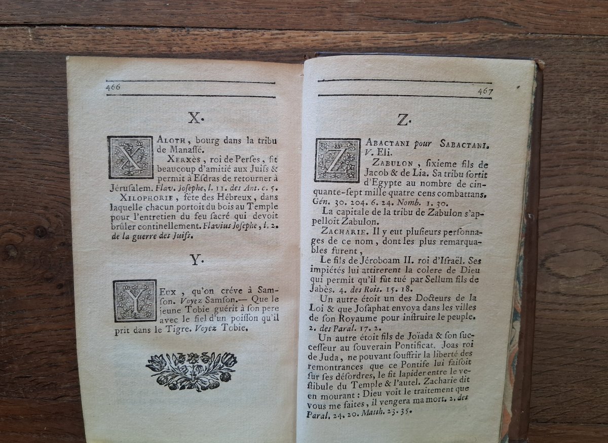Dictionnaire Abrègé de  la Bible  /1755-photo-2