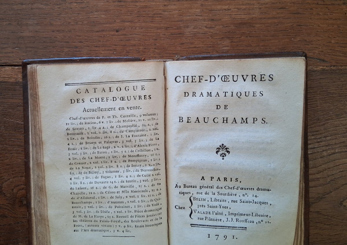 Dramatic Masterpieces By Jean De La Fontaine And The Beauchamps / 1791-photo-4