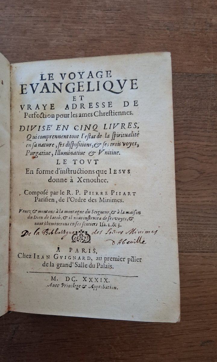 Le Voyage Evangélique par Pierre  Piiart  / 1639