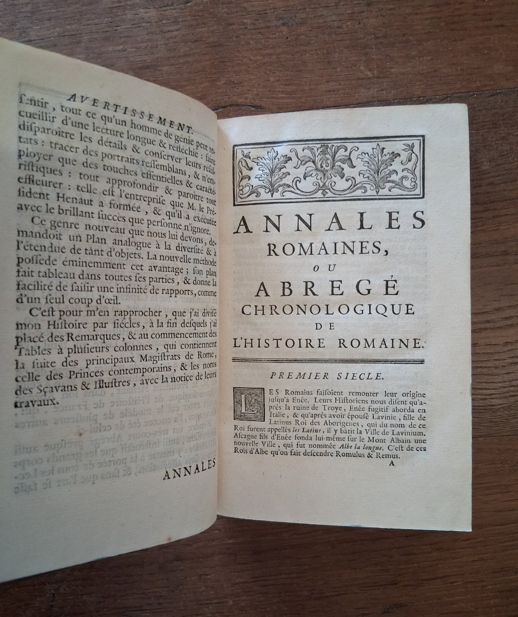 Annales Romaines ou Abrégé chronologique de l'histoire Romaine  / 1756-photo-2