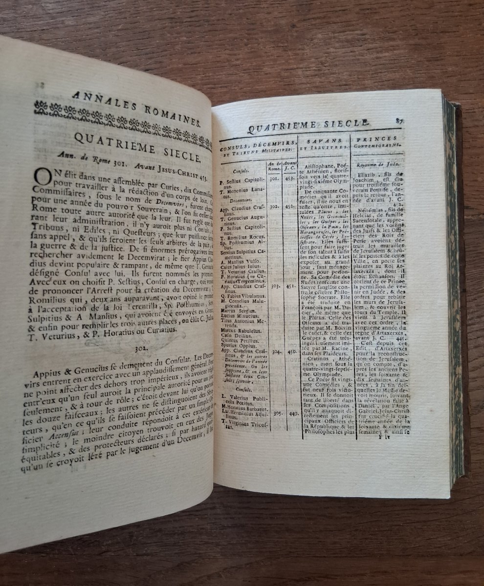 Annales Romaines ou Abrégé chronologique de l'histoire Romaine  / 1756-photo-3