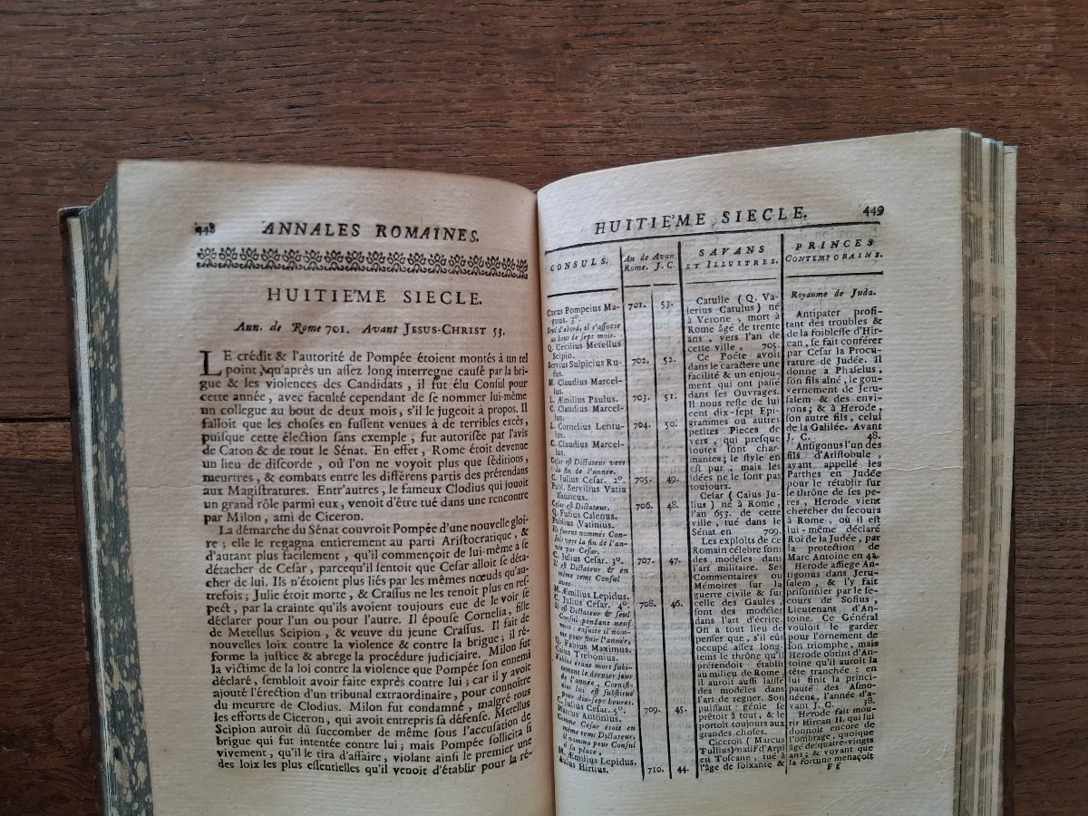 Annales Romaines ou Abrégé chronologique de l'histoire Romaine  / 1756-photo-2