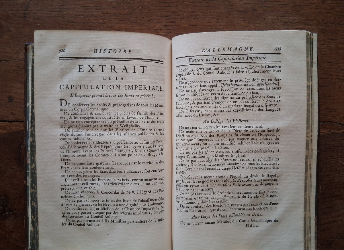 Abrégé chronologique de l'histoire et du droit public d' Allemagne  /  1766-photo-6