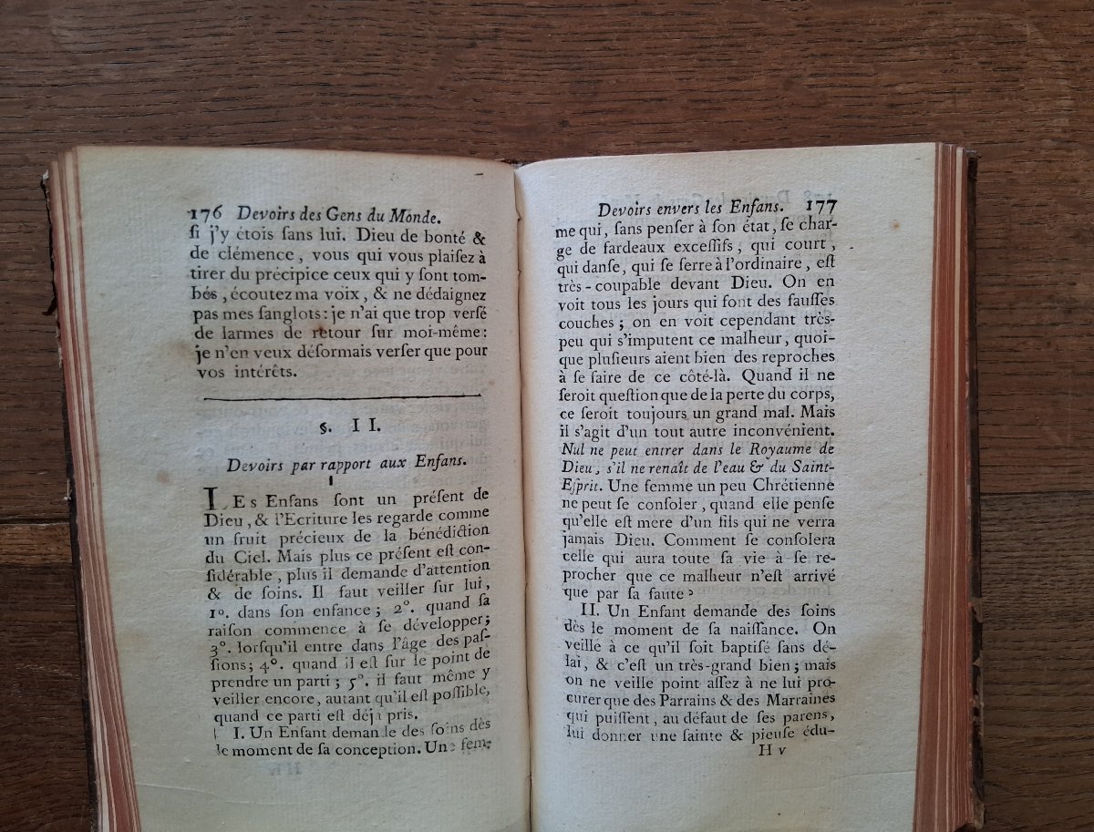 Traité des devoirs des gens du  monde et surtout des chefs de famille par Collet  / 1763 -photo-1