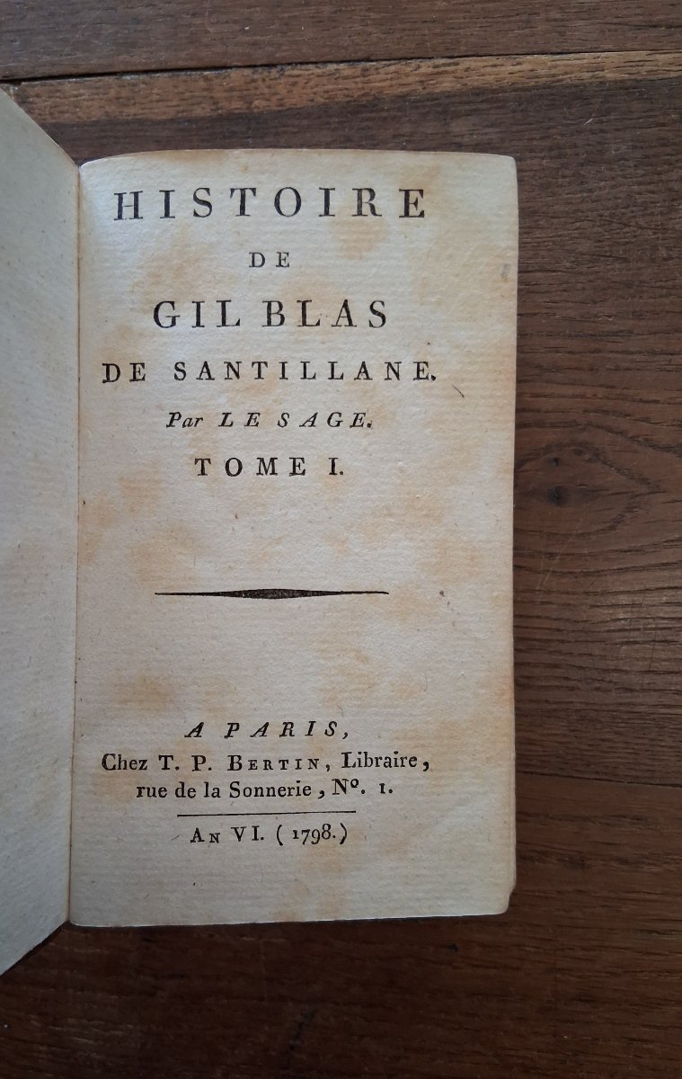 The Story Of Gil Blas De Santillane By Lesage    /   1798-photo-2