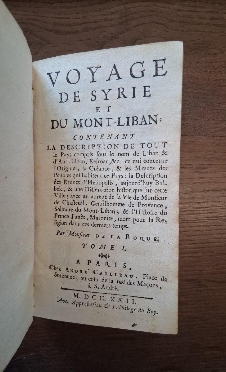 A Journey Through Syria And Mount Lebanon By De La Roque / 1722-photo-2
