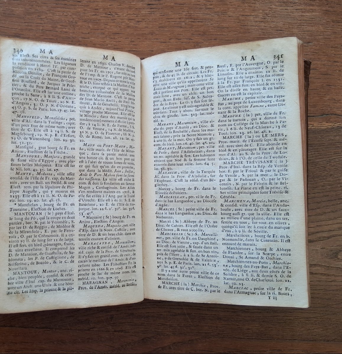 Dictionnaire Géographique Portatif par Vosgien  /  1749-photo-1