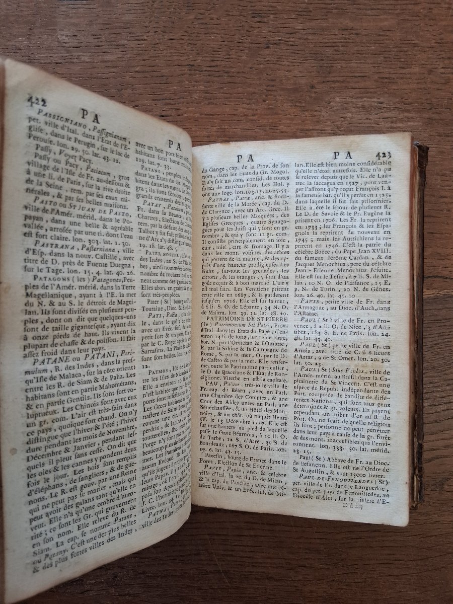 Dictionnaire Géographique Portatif par Vosgien  /  1749-photo-2