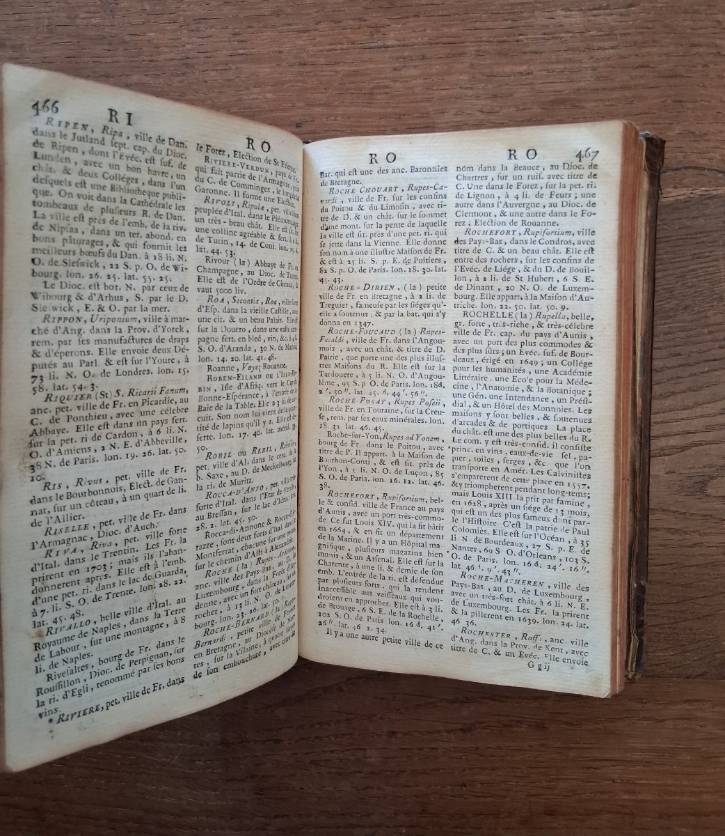 Dictionnaire Géographique Portatif par Vosgien  /  1749-photo-3