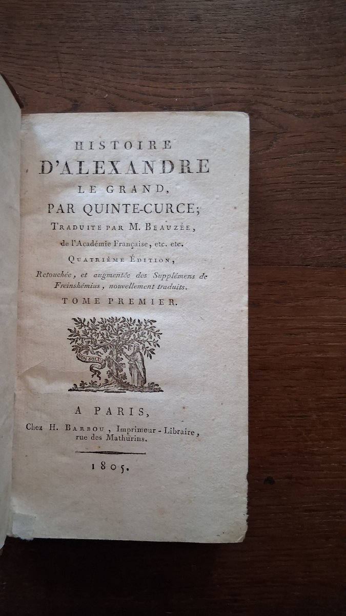 The History Of Alexander The Great By Quintus Curtius Rufus  /  1805-photo-2