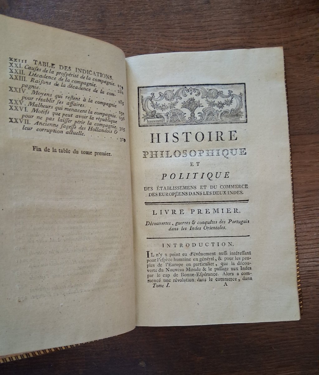 Philosophical And Political History  By Raynal   /  1781-photo-3